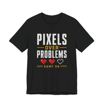 T-Shirt Black / S Pixels First T-shirt