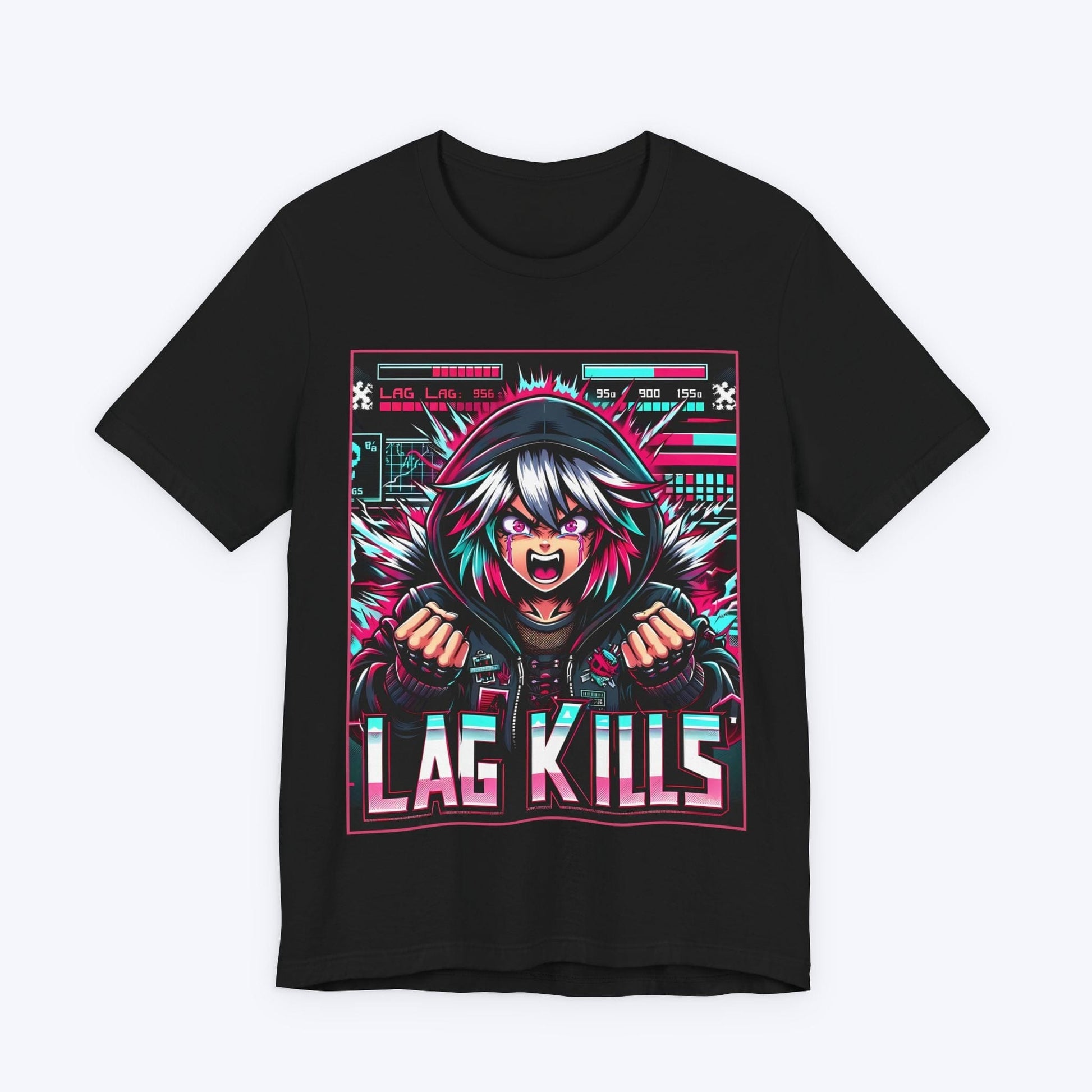 T-Shirt Black / S Poster Child: Lag Kills T-shirt