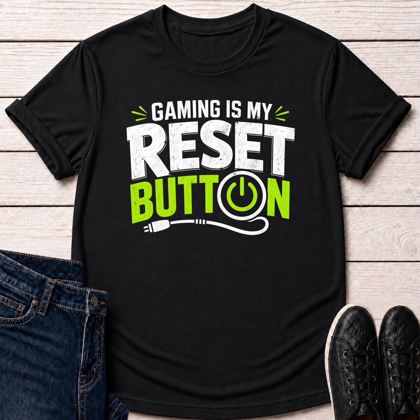 T-Shirt Black / S Power Reset T-shirt