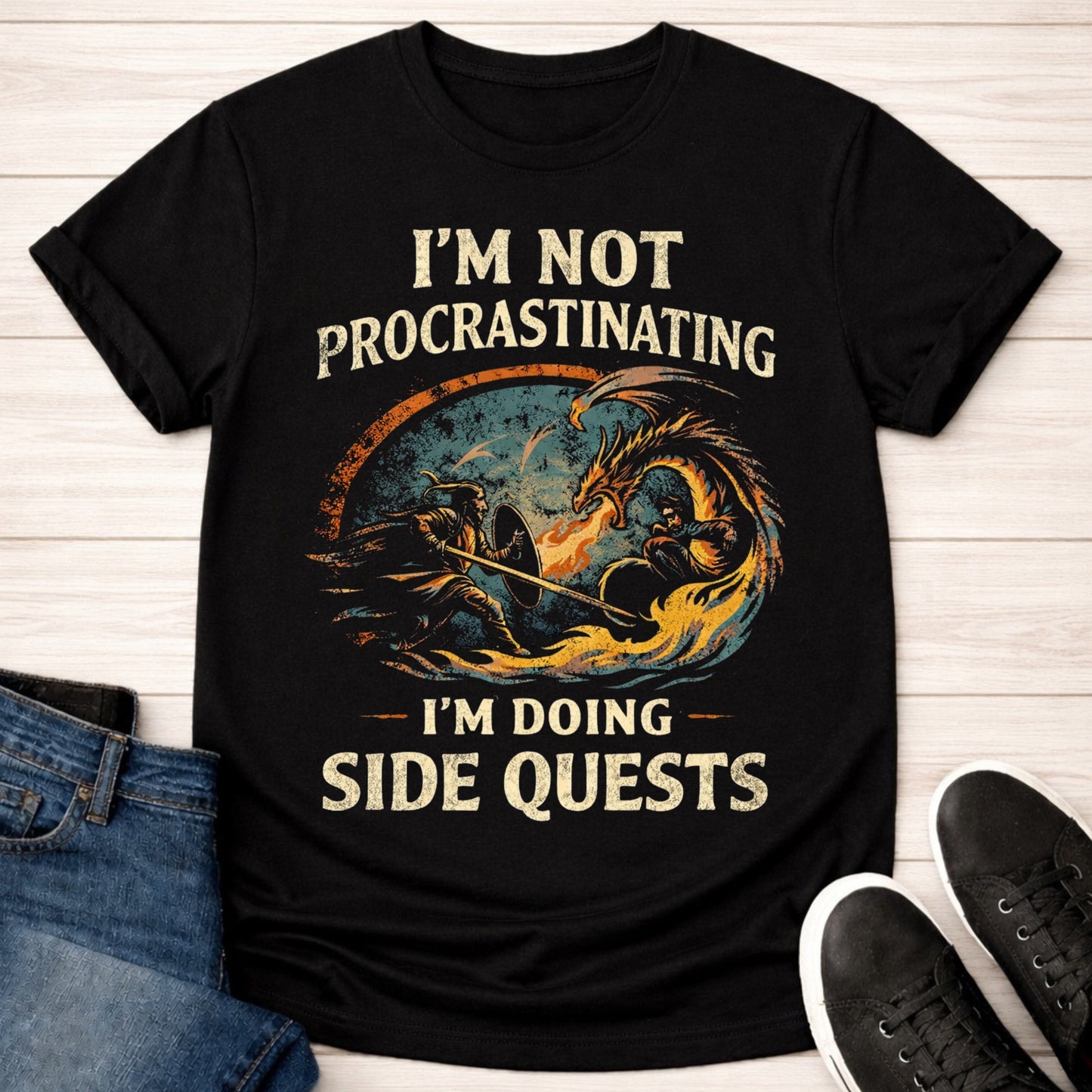 T-Shirt Black / S Procrastination Expert T-shirt