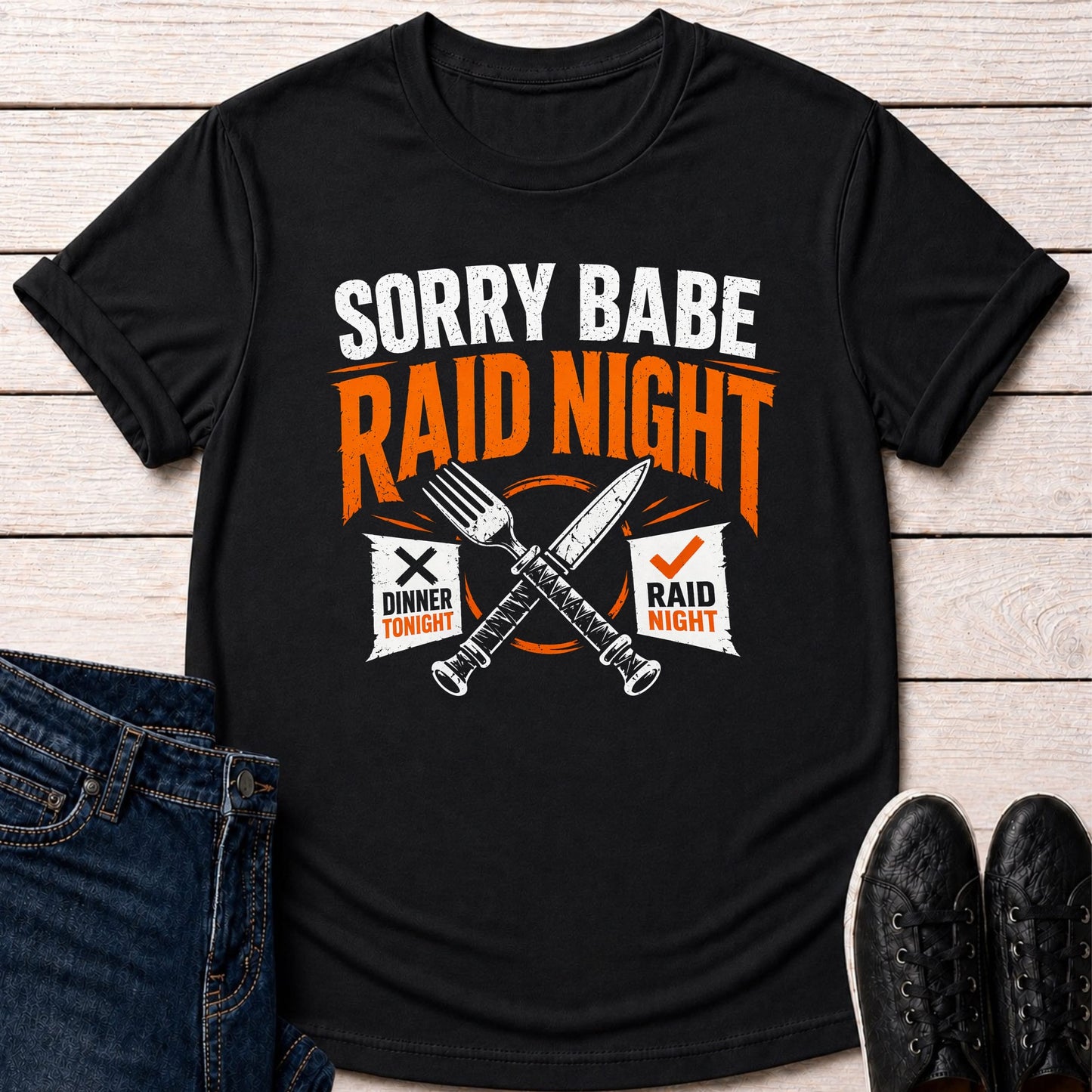 T-Shirt Black / S Raiding Tonight T-shirt