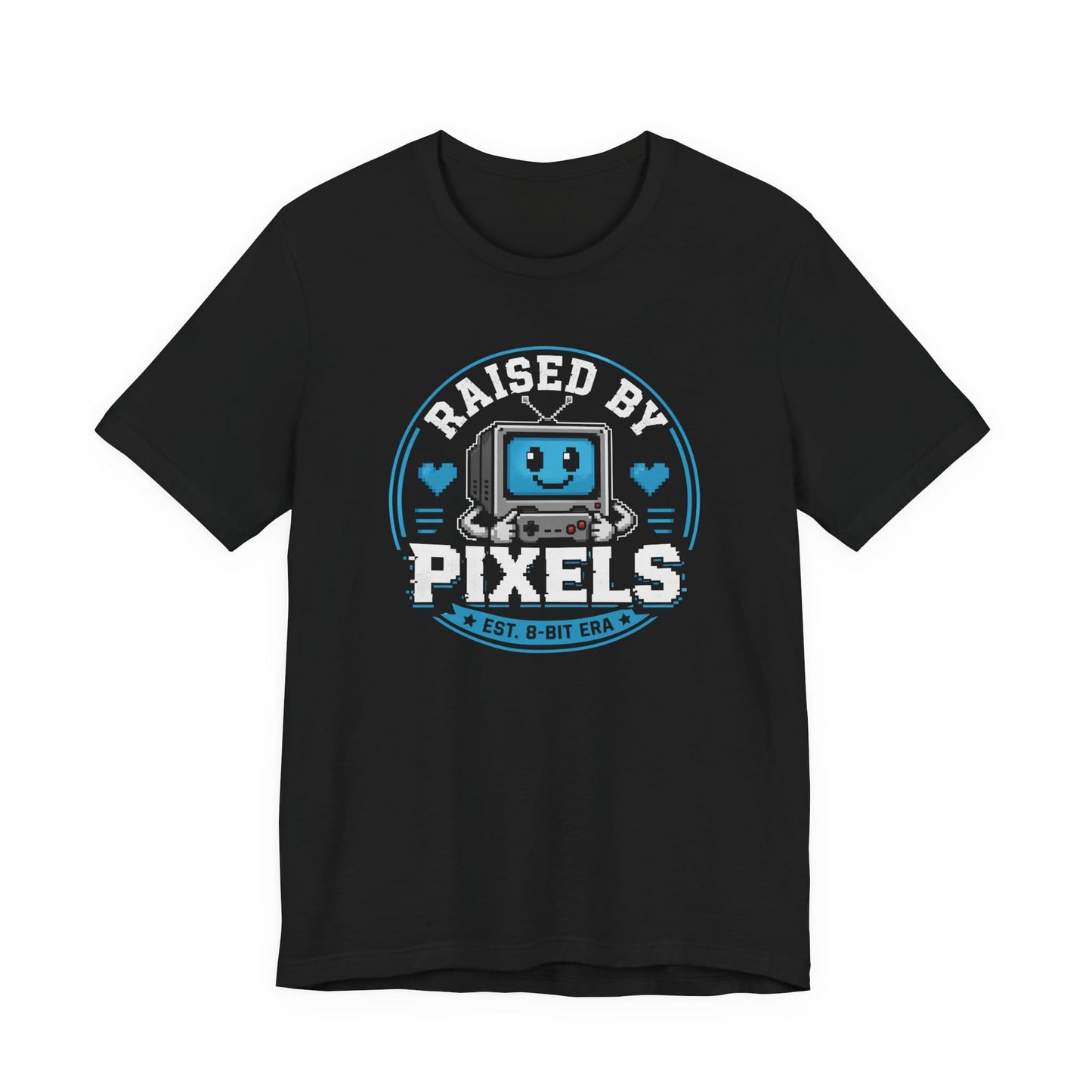 T-Shirt Black / S Raised By Pixels T-shirt
