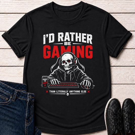 T-Shirt Black / S Rather Be Gaming T-shirt