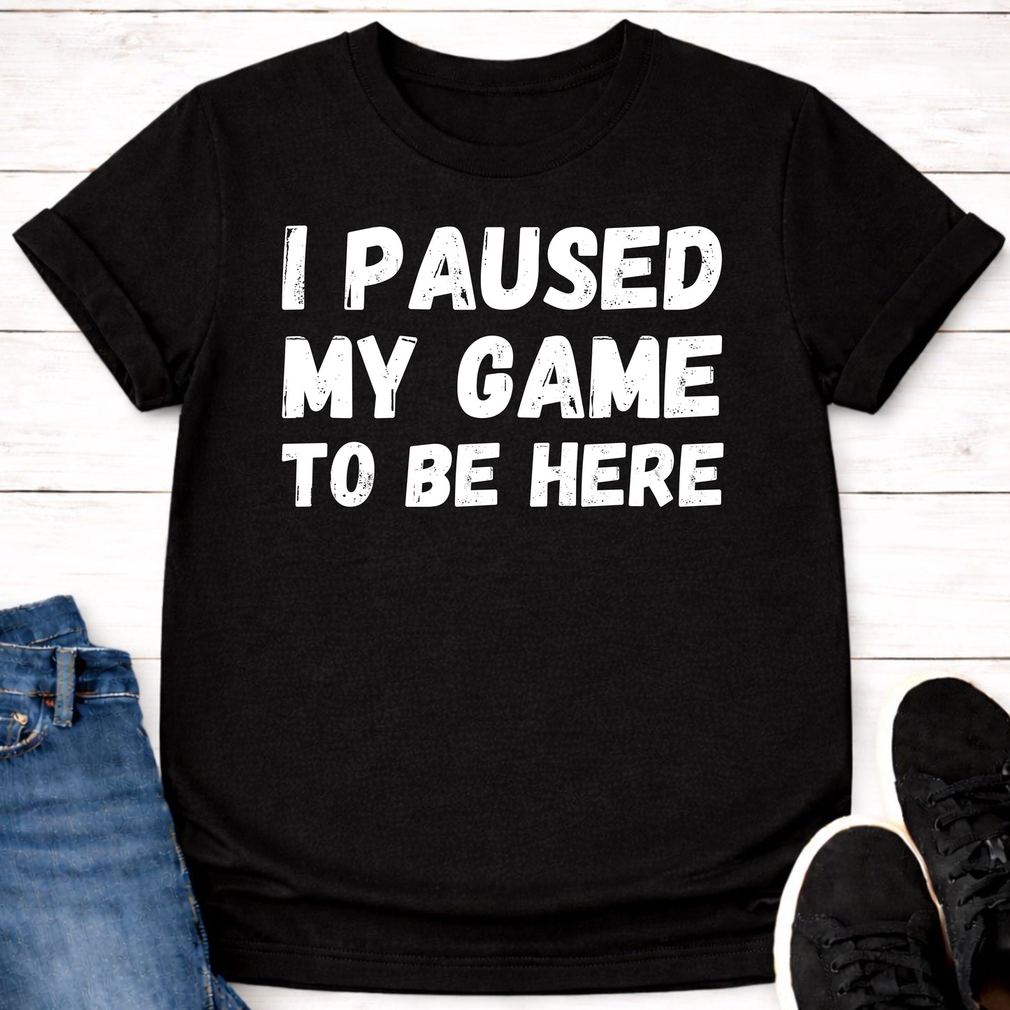 T-Shirt Black / S Reluctantly Paused T-shirt