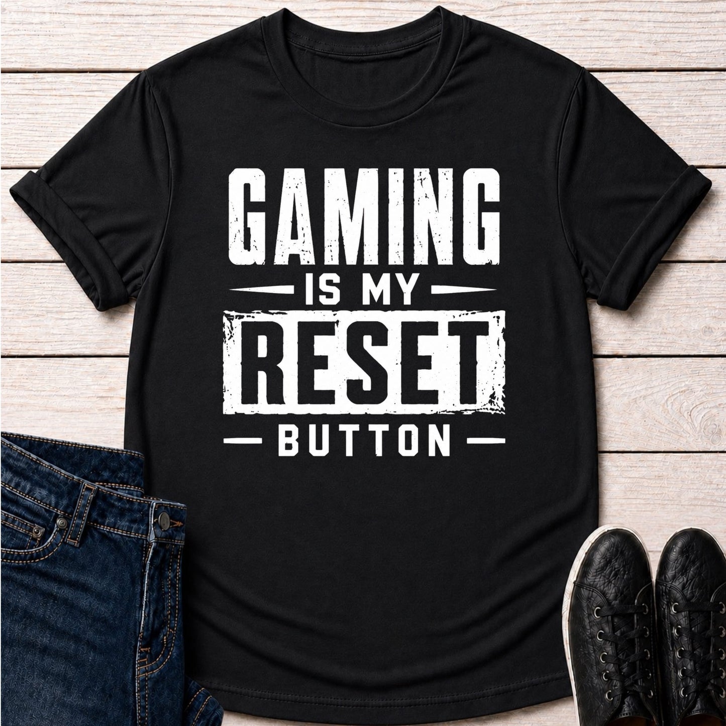 T-Shirt Black / S Reset Button T-shirt