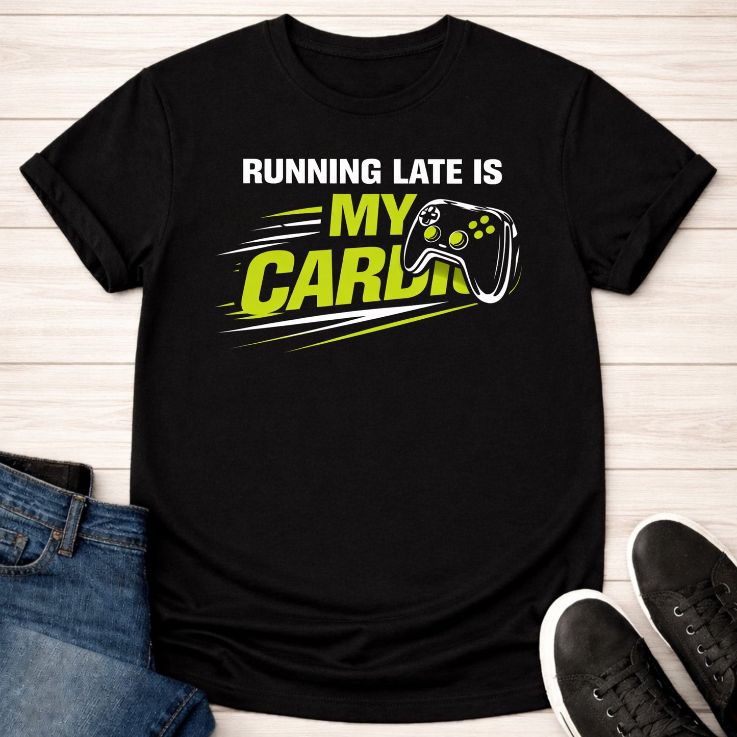 T-Shirt Black / S Running Late T-shirt