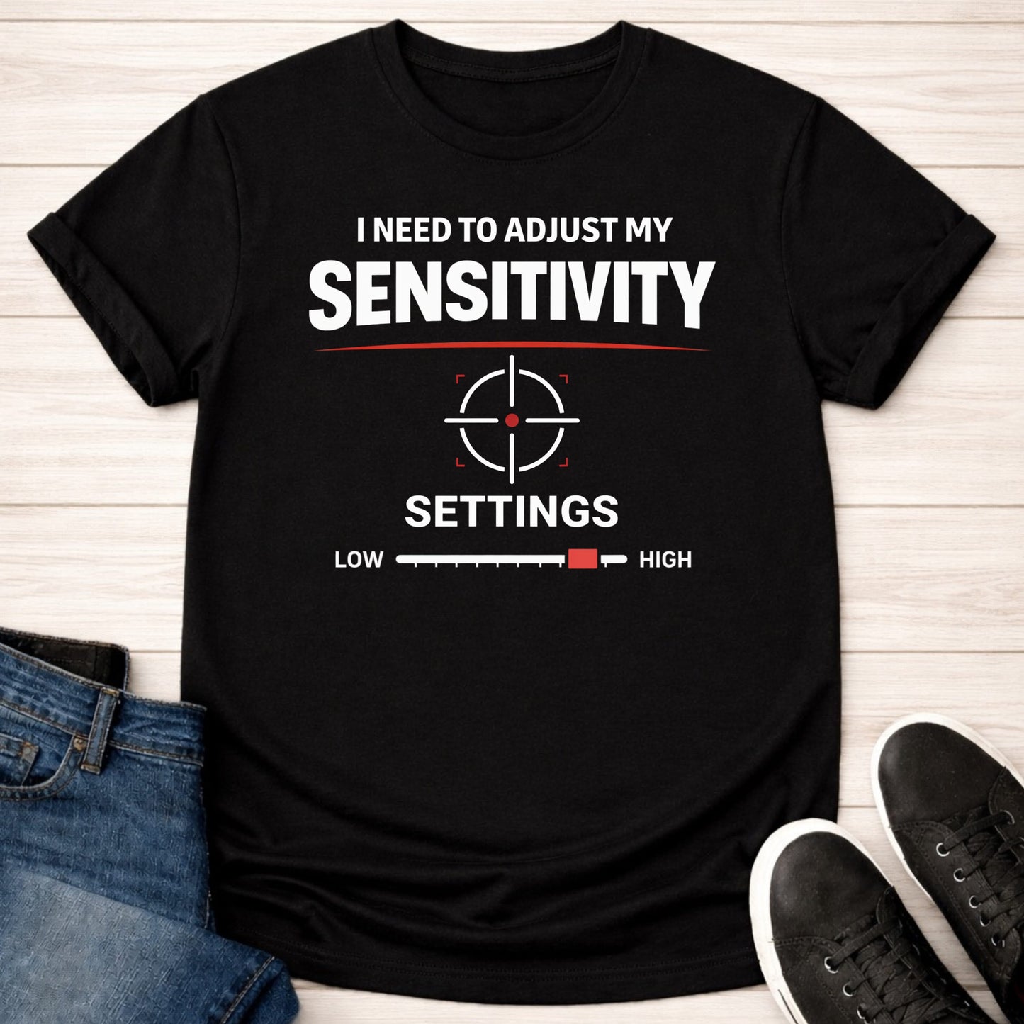 T-Shirt Black / S Sensitivity Settings T-shirt