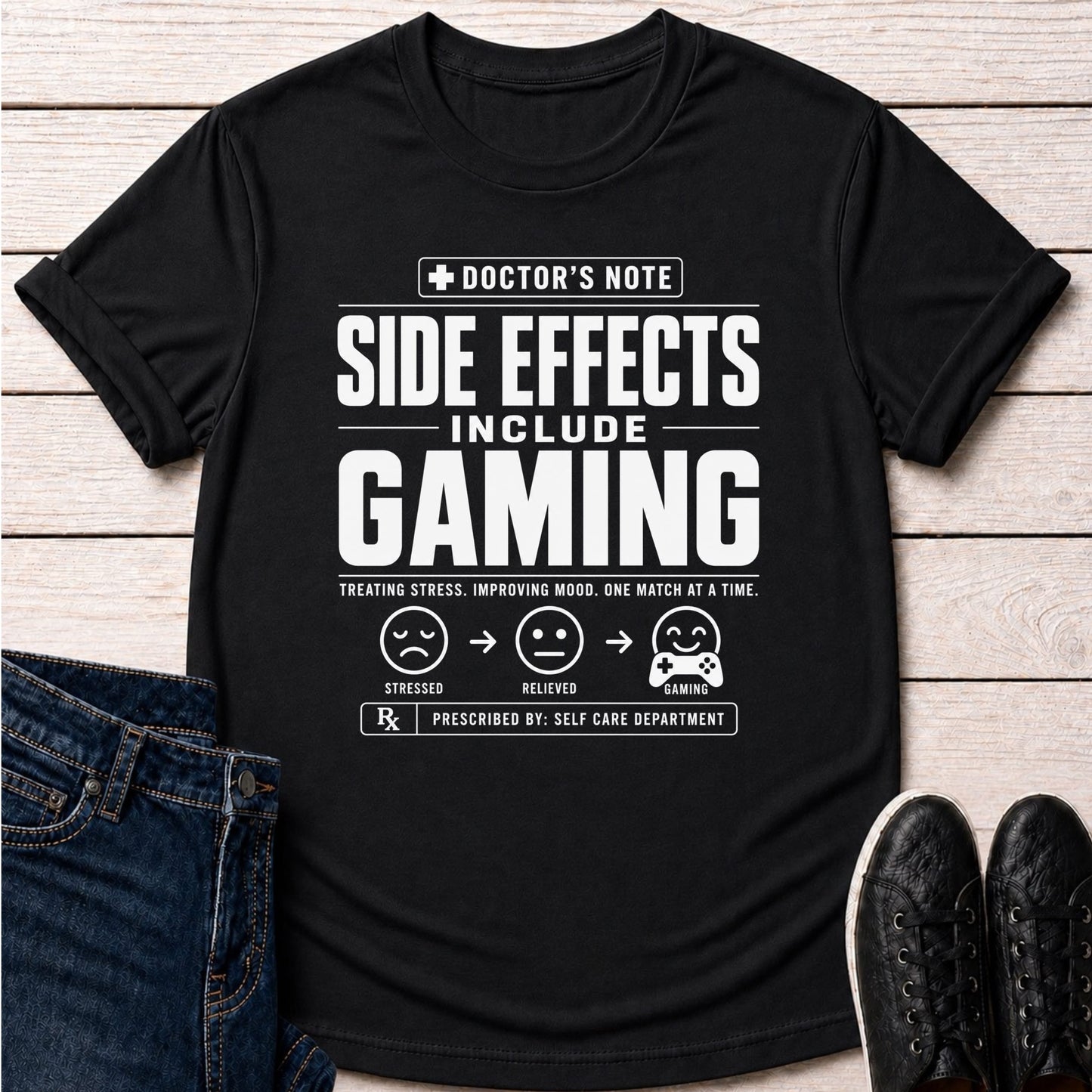 T-Shirt Black / S Side Effects Include Gaming T-shirt