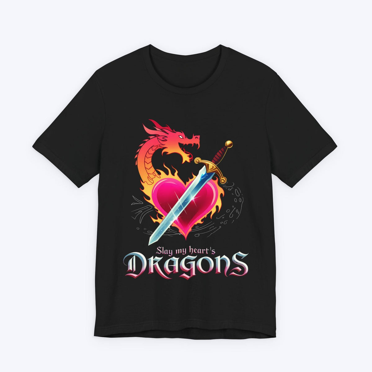 T-Shirt Black / S Slay My Heart's Dragons T-shirt