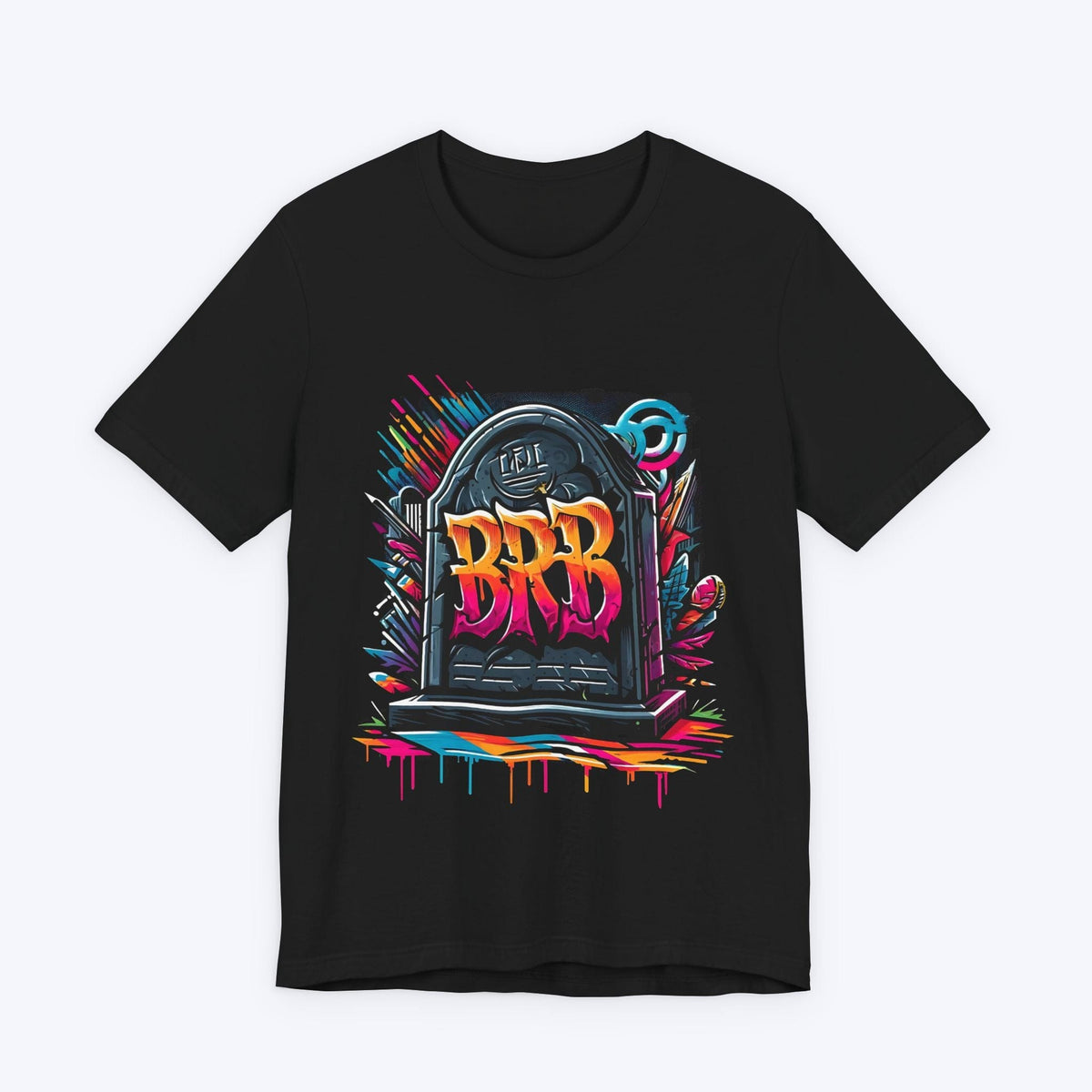 T-Shirt Black / S Spray Painted Siesta: BRB Tombstone T-shirt