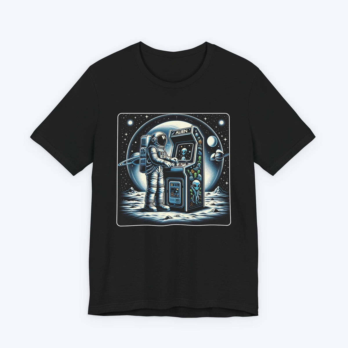 T-Shirt Black / S Stary Night - Moonwalk Gamer T-shirt