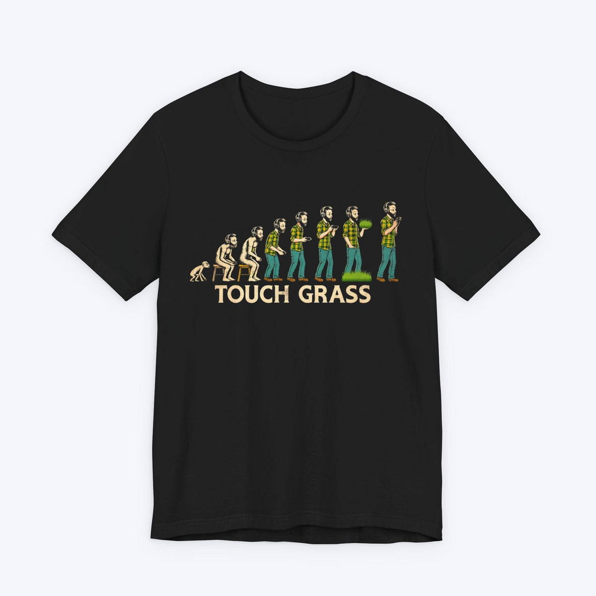 T-Shirt Black / S Touch Grass (Evolution of a Gamer) T-shirt