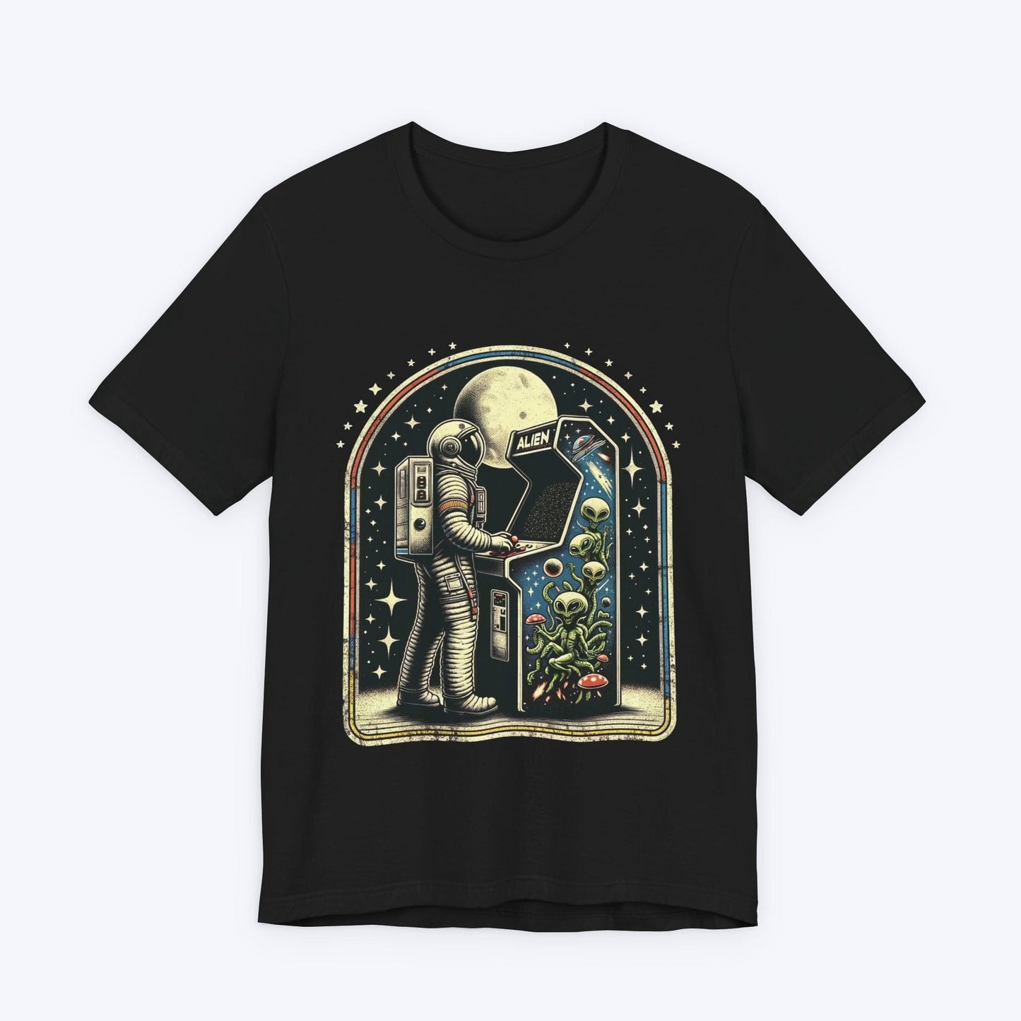T-Shirt Black / S Vintage Moonwalk Astronaut T-shirt
