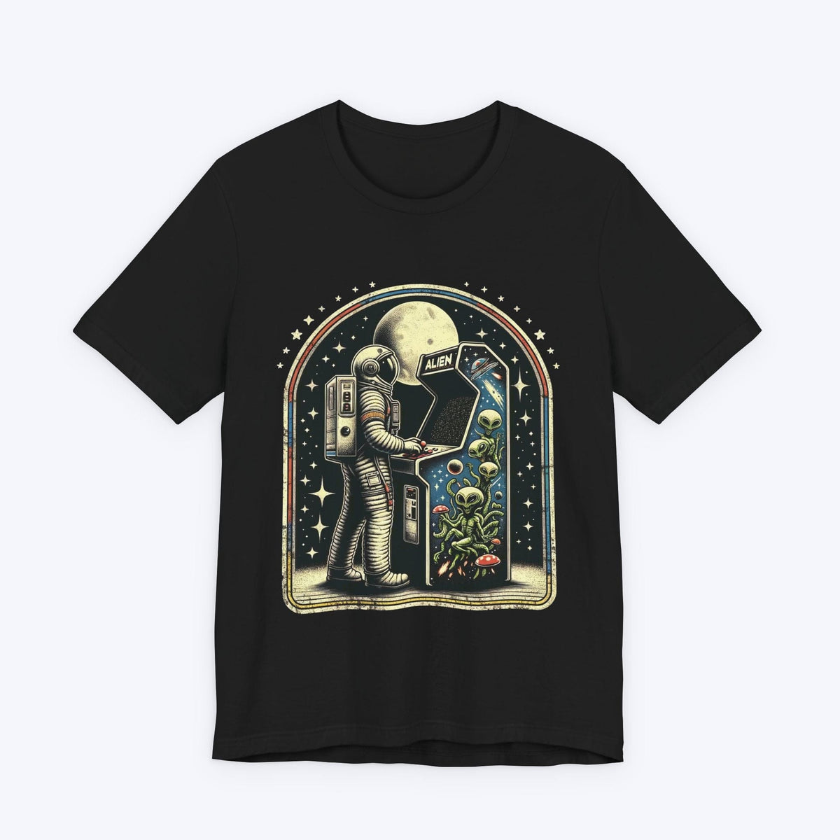 T-Shirt Black / S Vintage Moonwalk Astronaut T-shirt