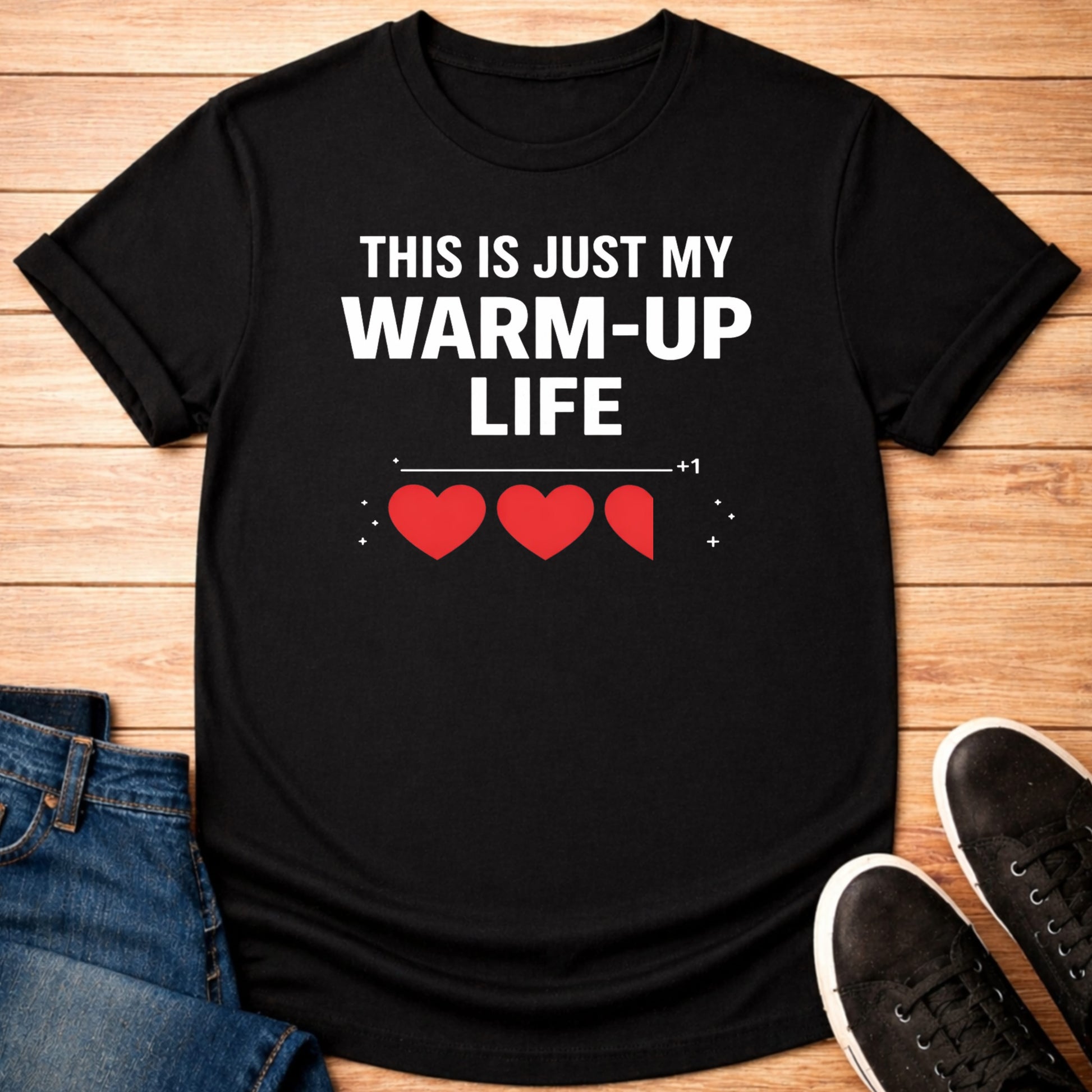 T-Shirt Black / S Warm Up Life T-shirt