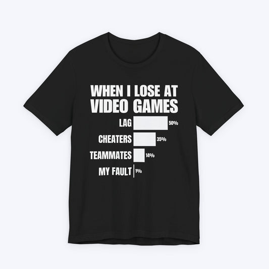 T-Shirt Black / S When I Lose at Video Games T-shirt