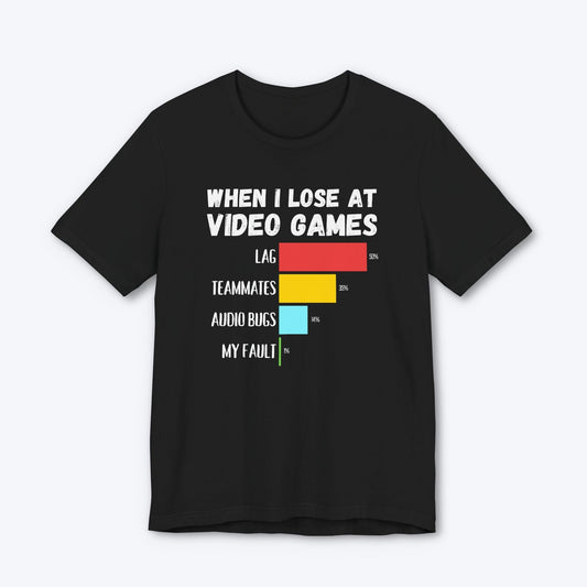T-Shirt Black / S When I Lose at Video Games T-shirt