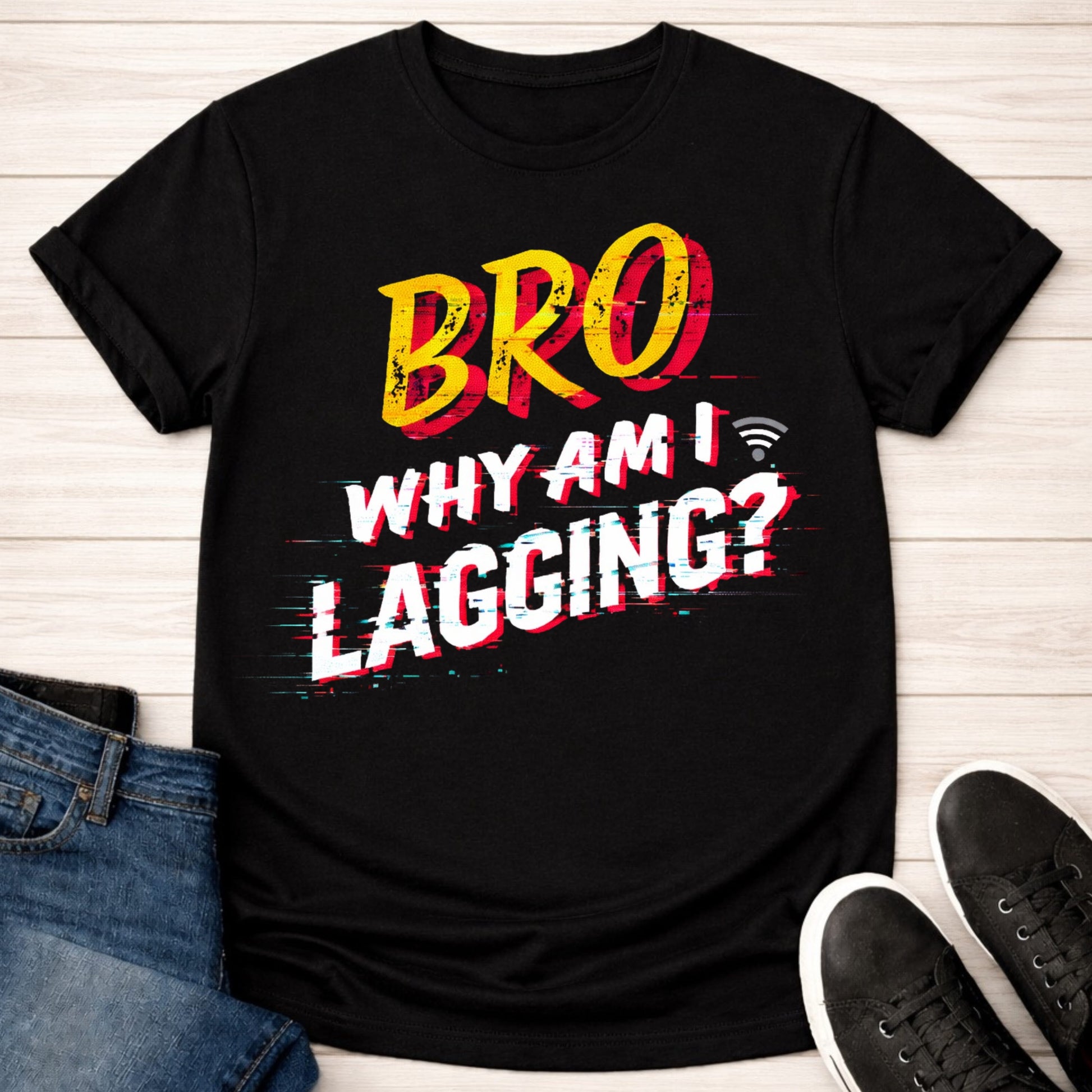 T-Shirt Black / S Why Bro T-shirt