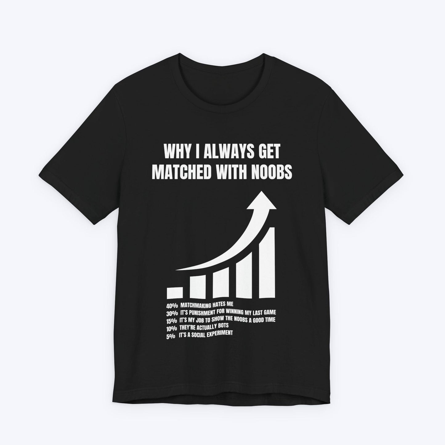T-Shirt Black / S Why I Always Get Matched With Noobs T-shirt