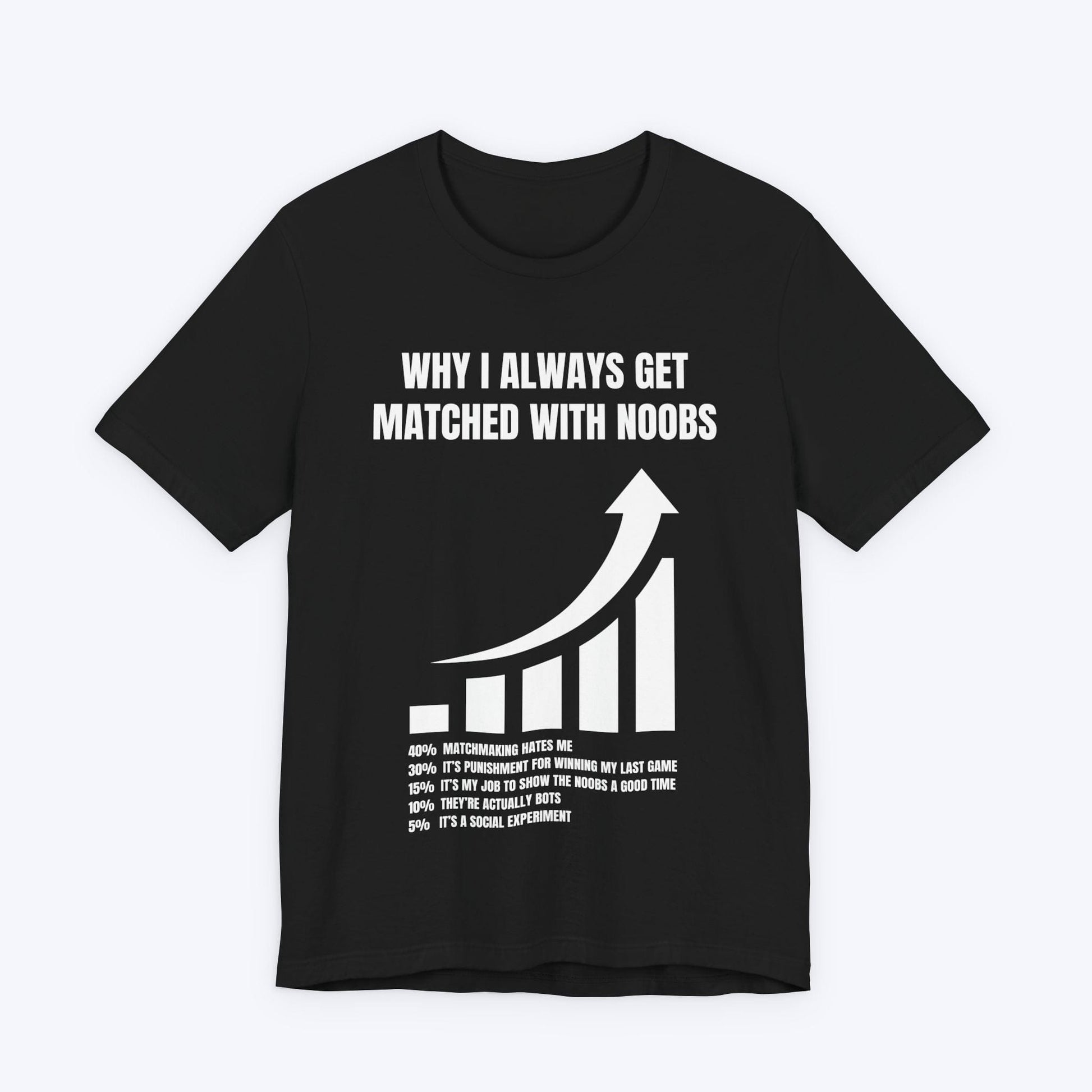 T-Shirt Black / S Why I Always Get Matched With Noobs T-shirt