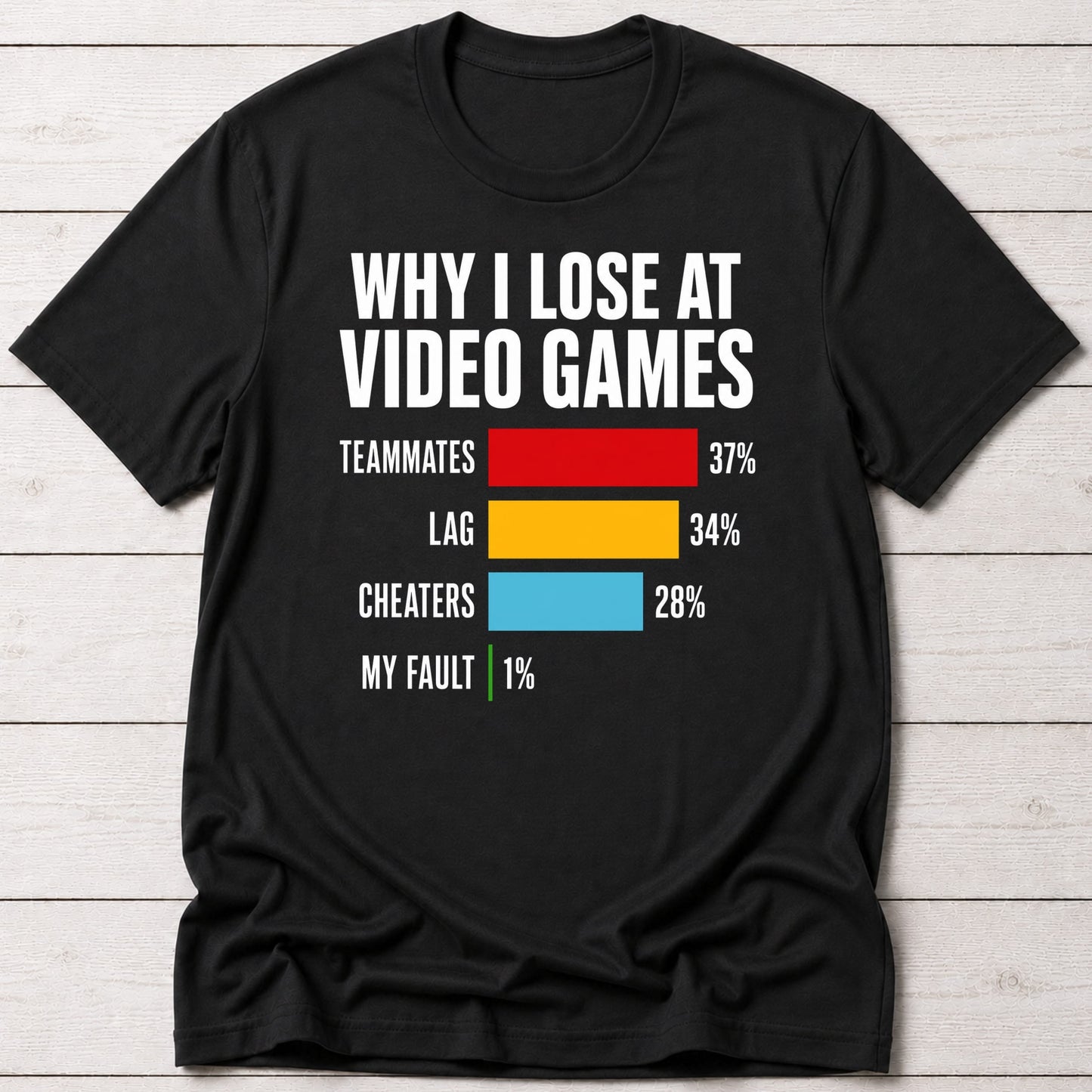 T-Shirt Black / S Why I Lose T-shirt