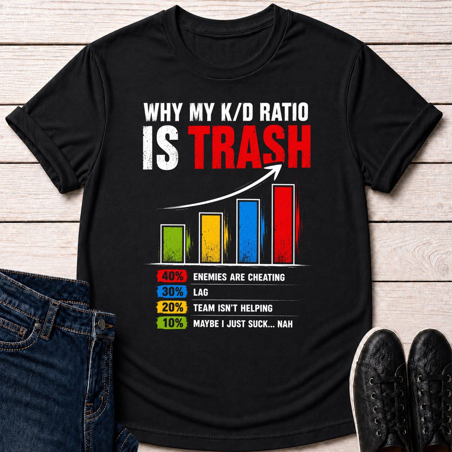 T-Shirt Black / S Why My K/D Ratio Is Trash T-shirt