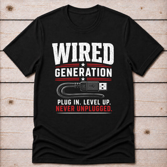 T-Shirt Black / S Wired Generation T-shirt