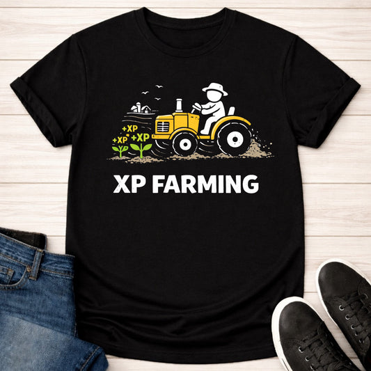 T-Shirt Black / S XP Farming Tractor T-shirt