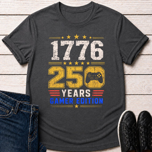 T-Shirt Dark Grey Heather / S 250 Years Gamer T-shirt