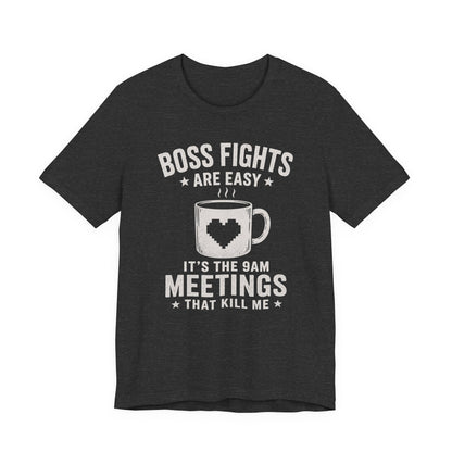T-Shirt Dark Grey Heather / S 9am Meetings T-shirt
