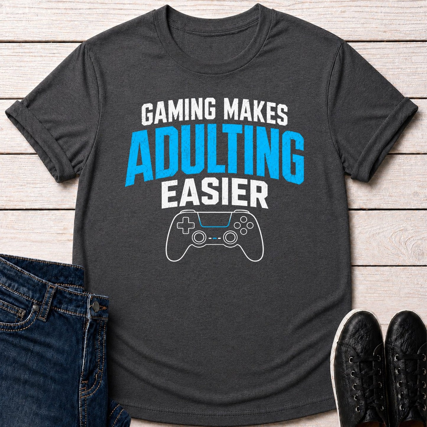 T-Shirt Dark Grey Heather / S Adult Life T-shirt