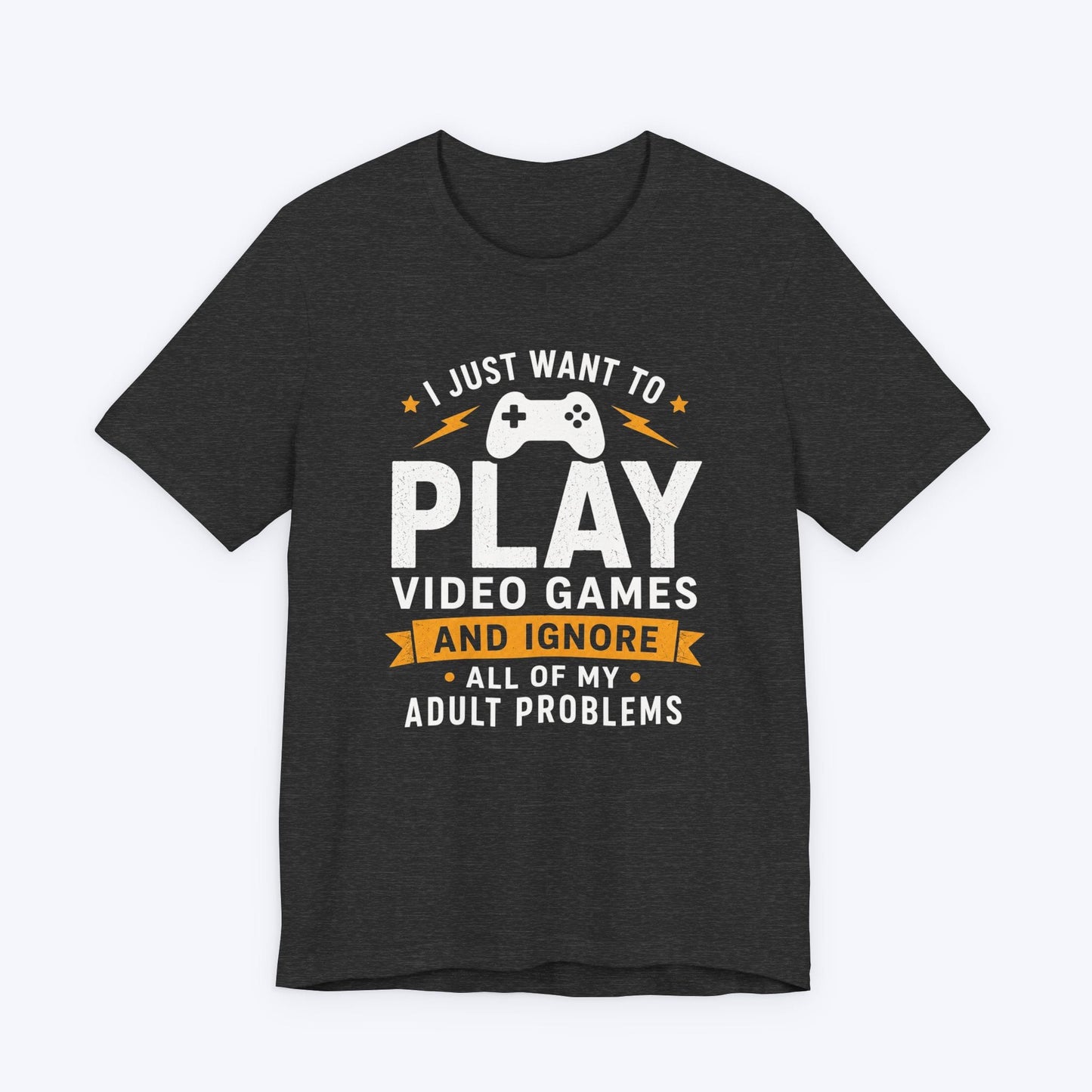 T-Shirt Dark Grey Heather / S Adult Problems T-shirt