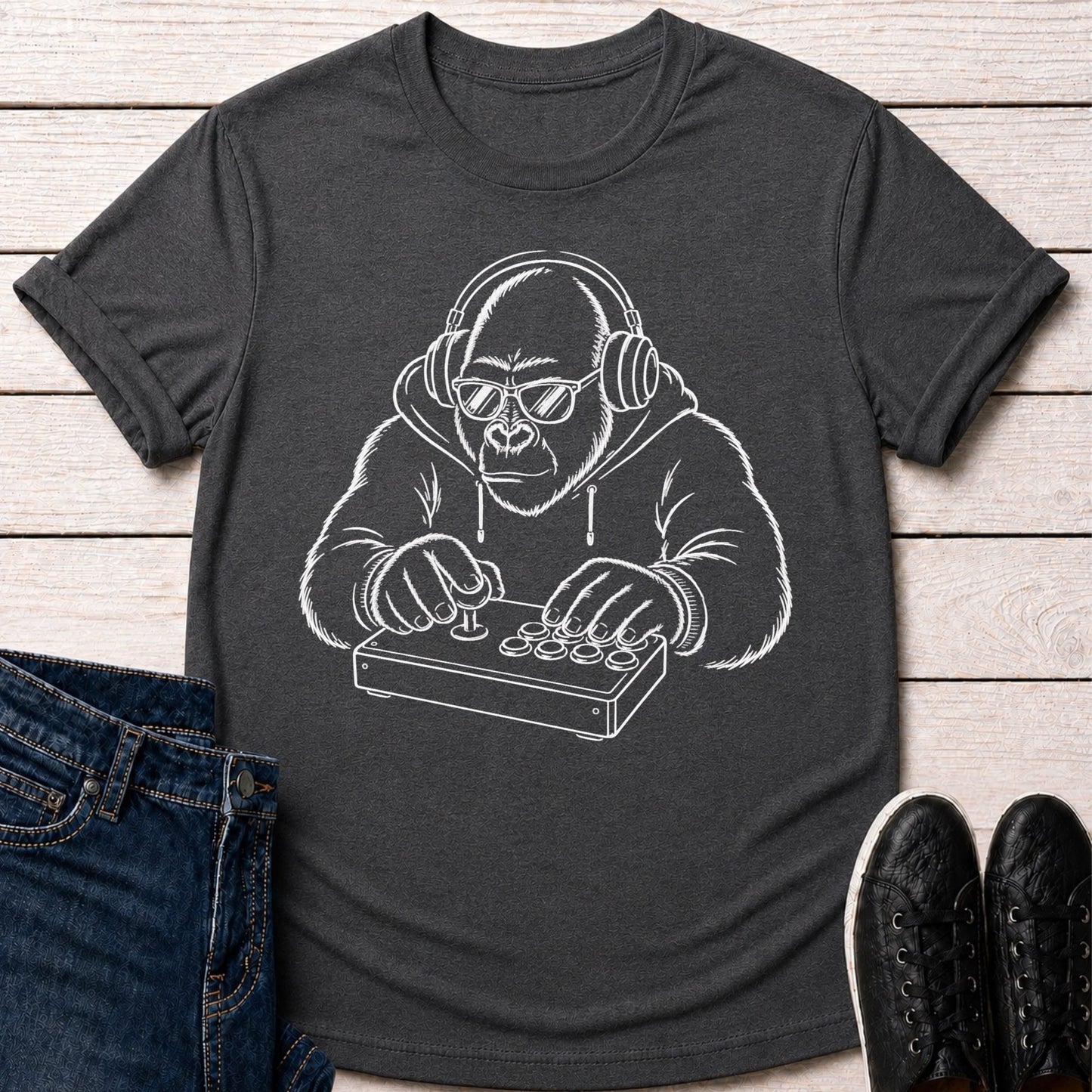 T-Shirt Dark Grey Heather / S Arcade Gorilla T-shirt
