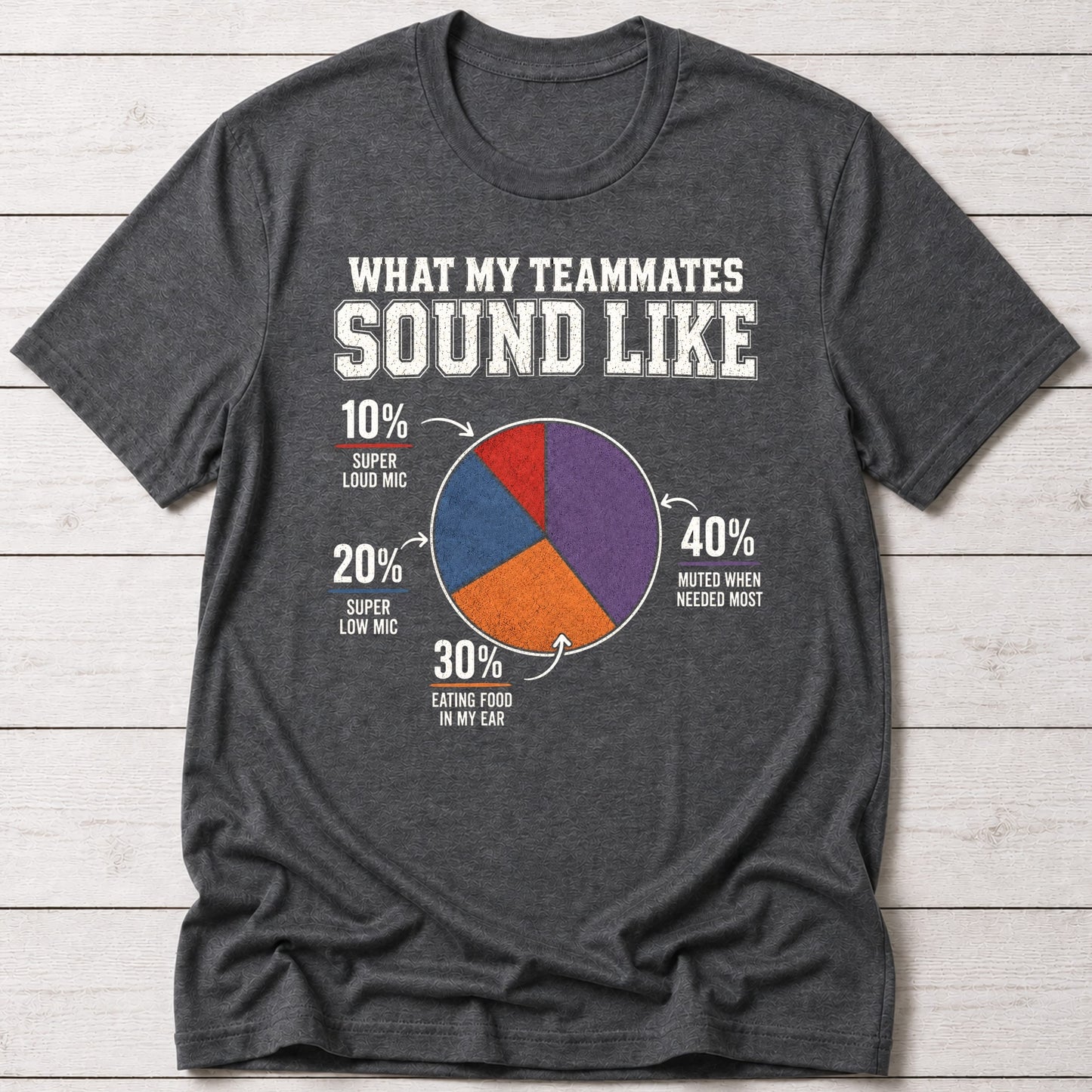 T-Shirt Dark Grey Heather / S Audio Problems T-shirt
