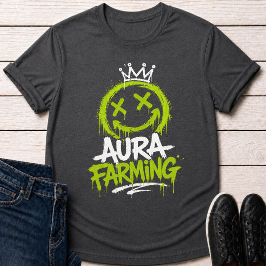 T-Shirt Dark Grey Heather / S Aura Crown T-shirt