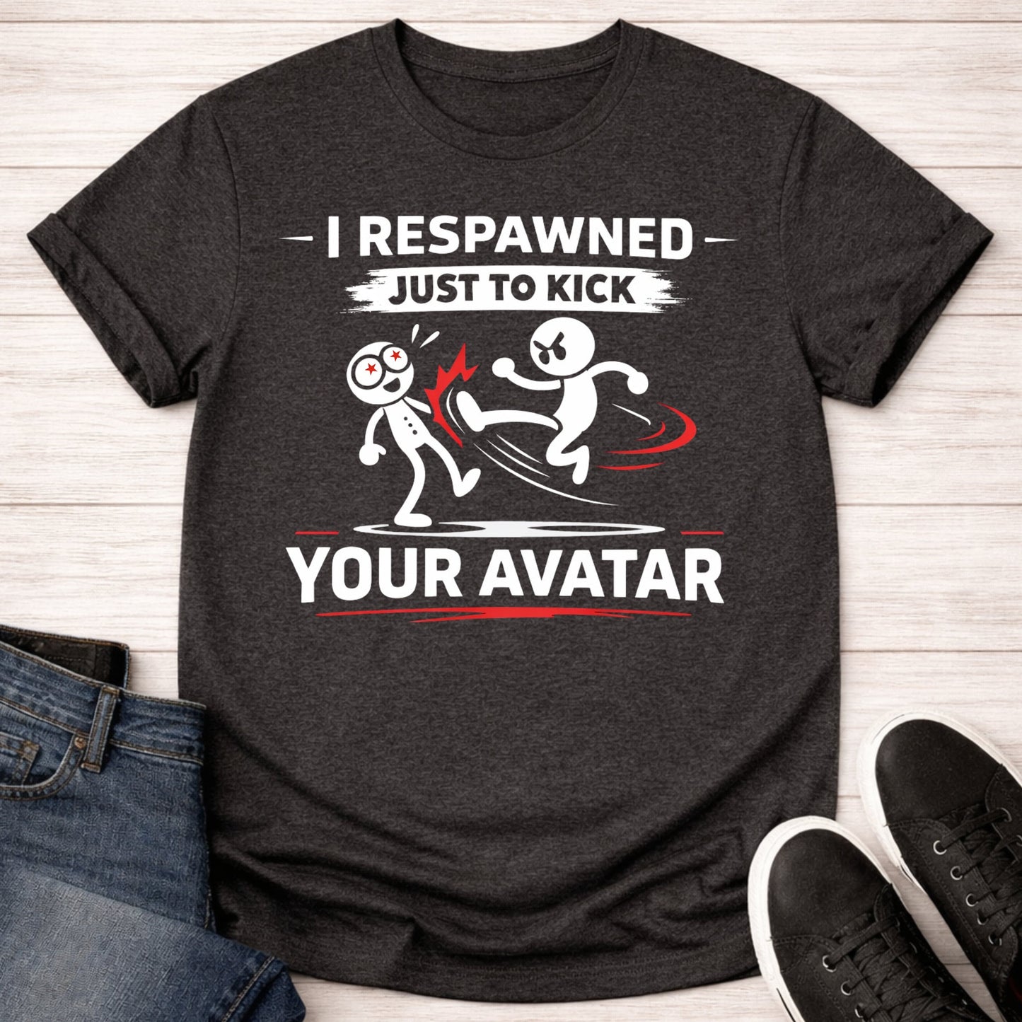 T-Shirt Dark Grey Heather / S Avatar Kicker T-shirt