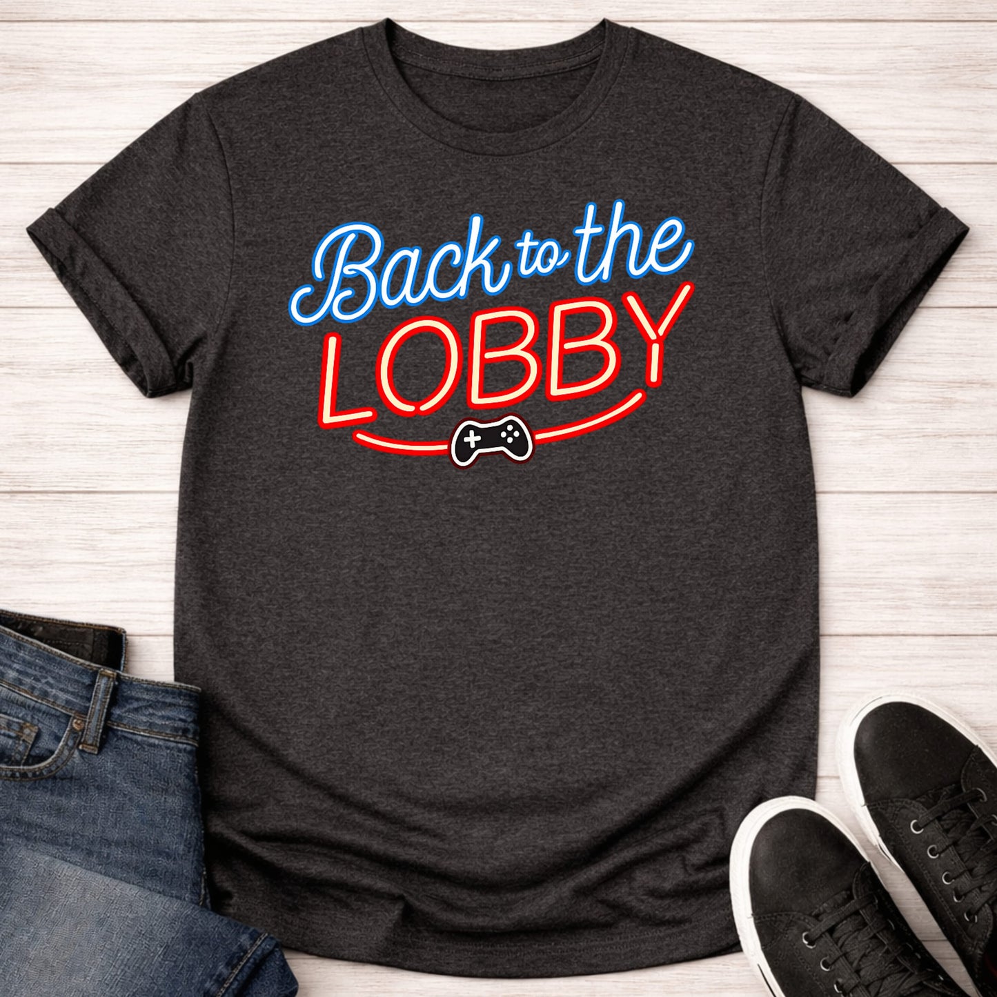 T-Shirt Dark Grey Heather / S Back to the Lobby T-shirt