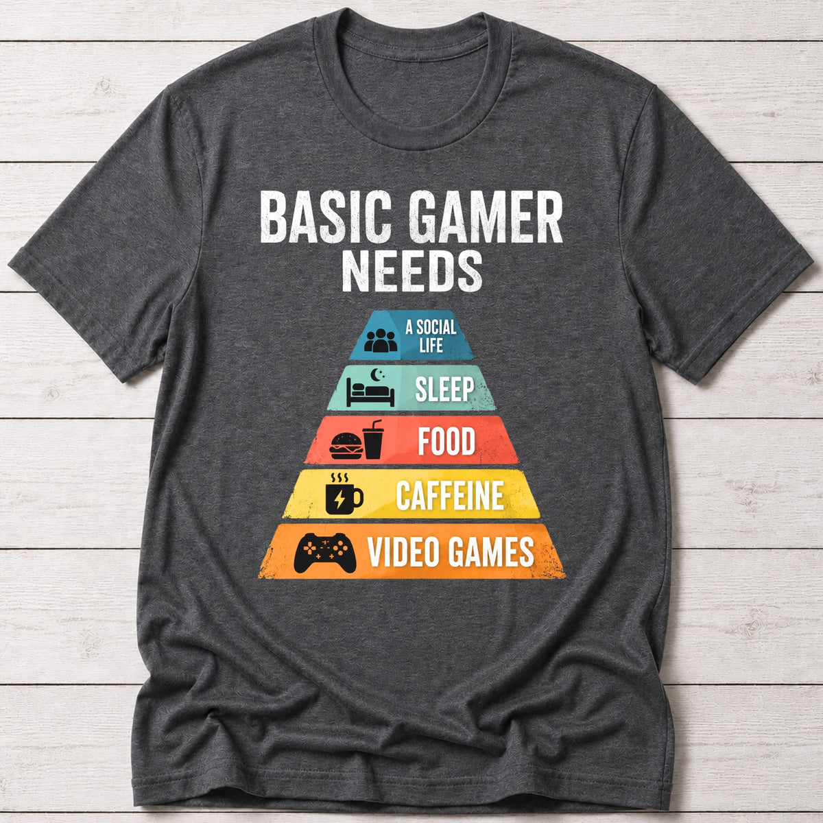 T-Shirt Dark Grey Heather / S Basic Needs T-shirt