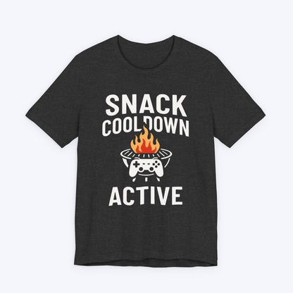T-Shirt Dark Grey Heather / S BBQ and Gaming T-shirt