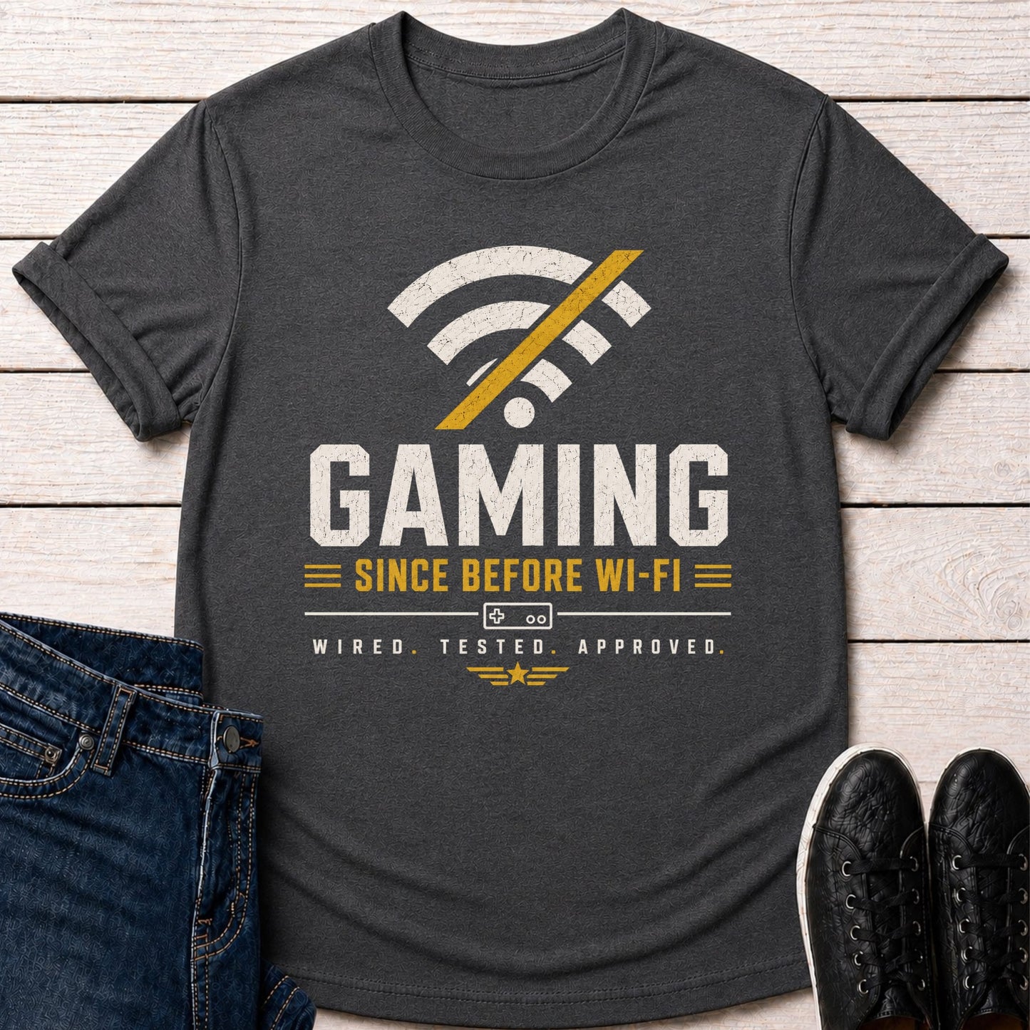 T-Shirt Dark Grey Heather / S Before WiFi T-Shirt