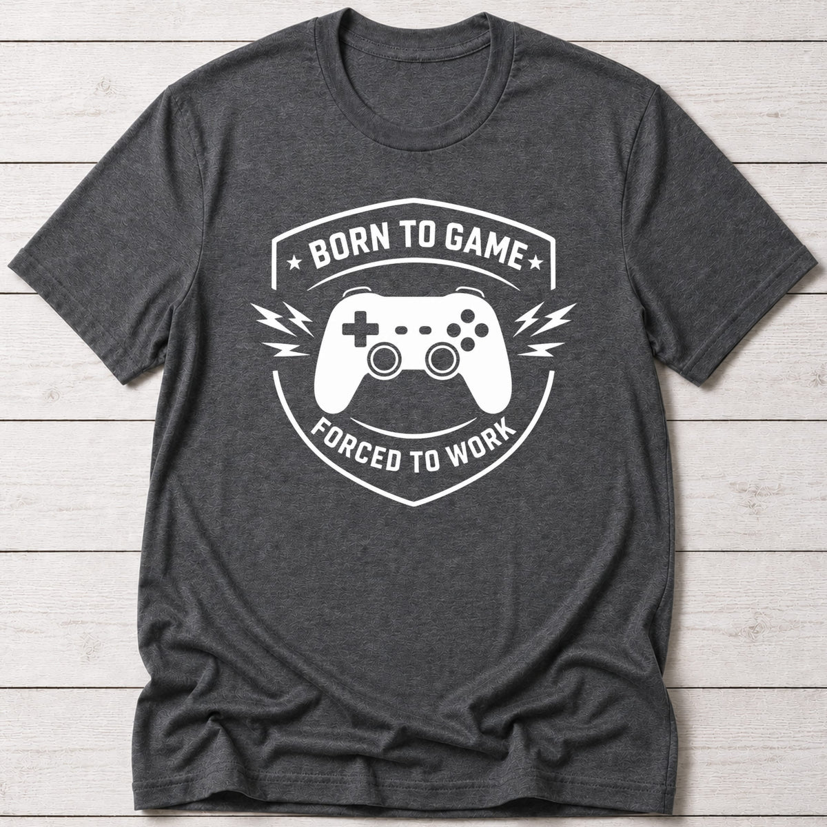 T-Shirt Dark Grey Heather / S Born to Game T-shirt