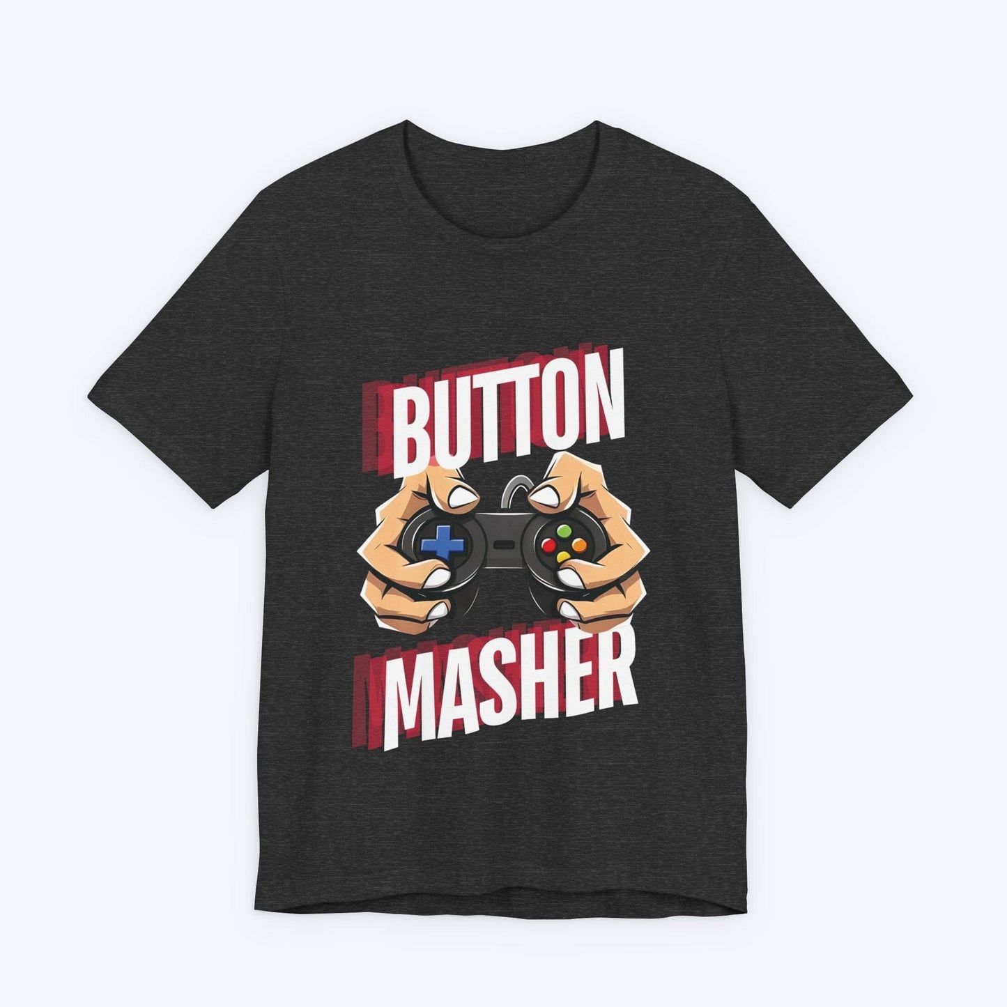 T-Shirt Dark Grey Heather / S Button Masher T-shirt