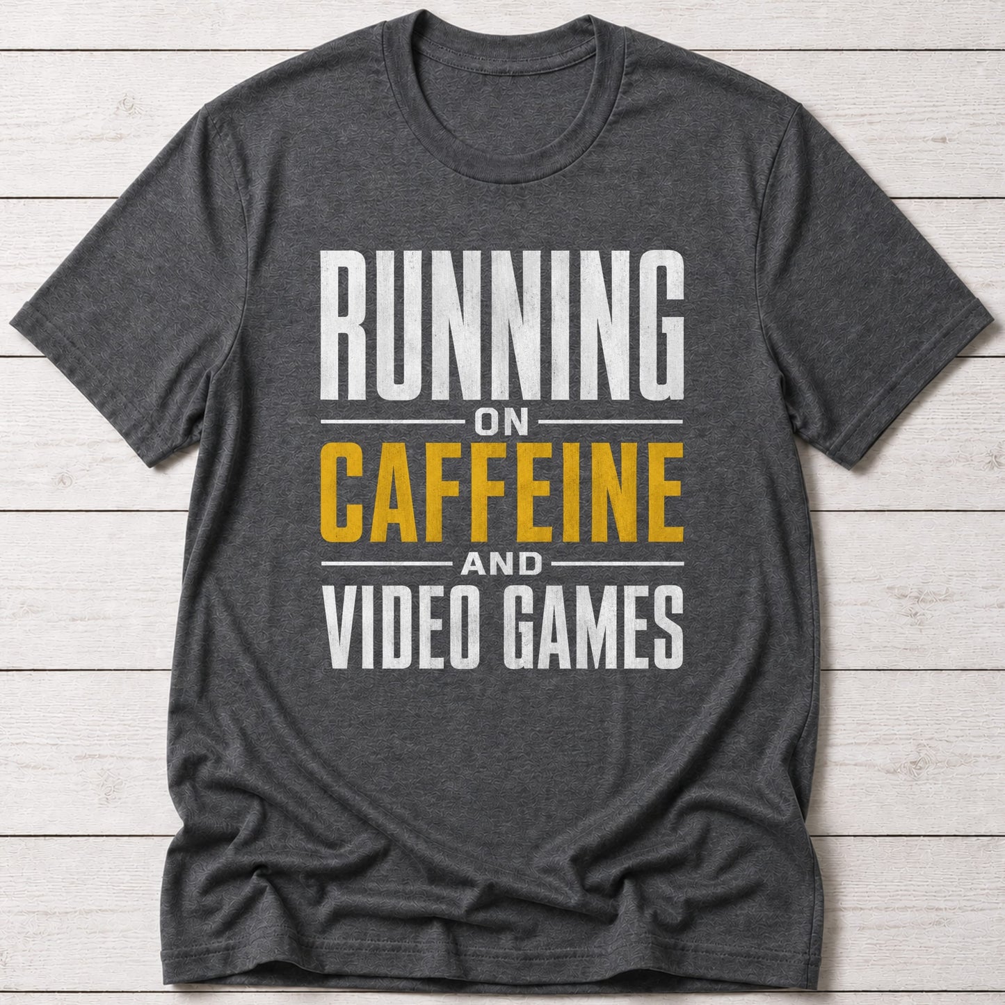 T-Shirt Dark Grey Heather / S Caffeine Gamer T-shirt