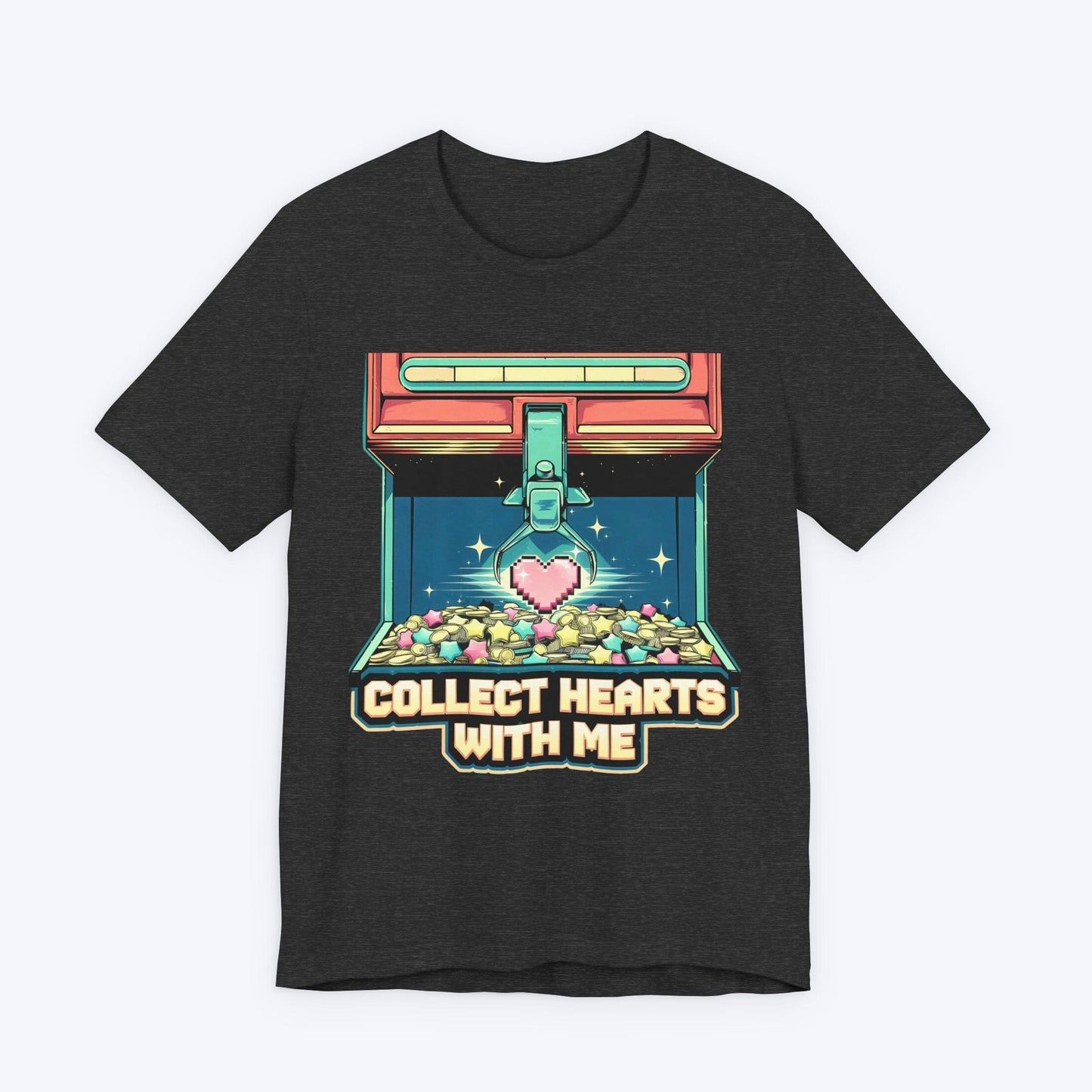 T-Shirt Dark Grey Heather / S Collect Hearts With Me T-shirt