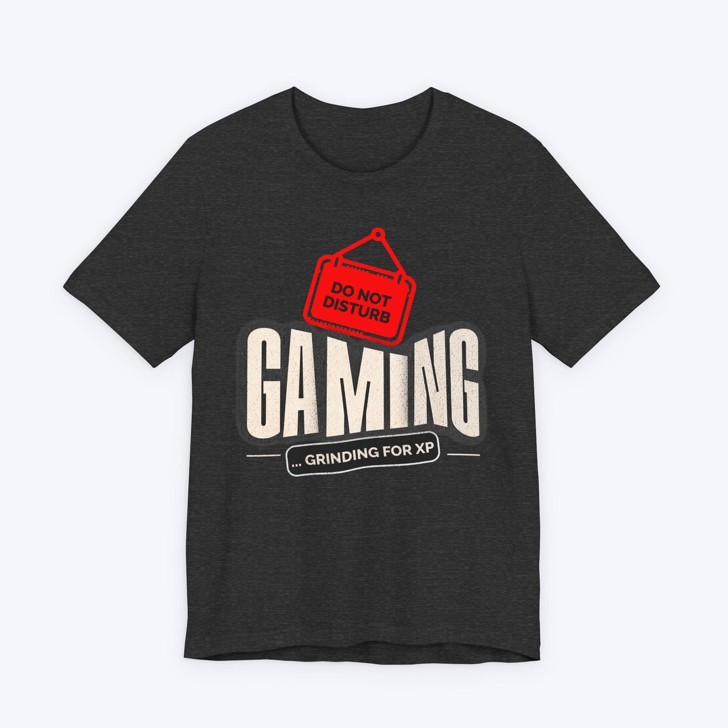 T-Shirt Dark Grey Heather / S Do Not Disturb: Gaming in Progress T-shirt