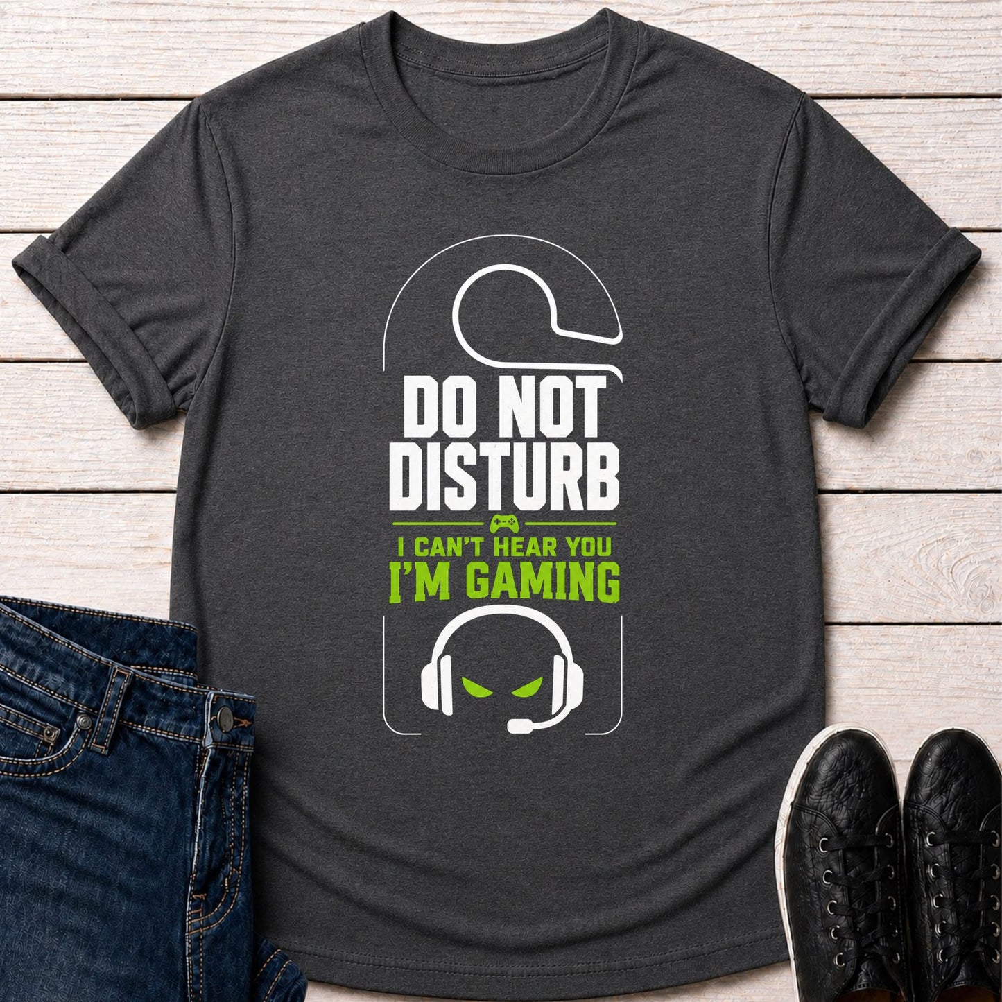 T-Shirt Dark Grey Heather / S Do Not Disturb T-shirt