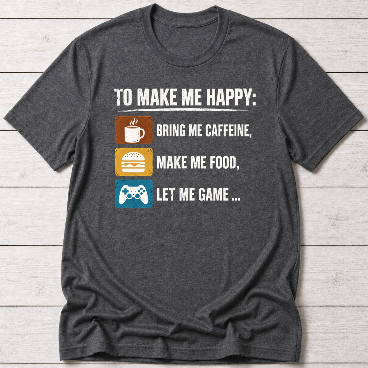 T-Shirt Dark Grey Heather / S Easily Pleased T-shirt