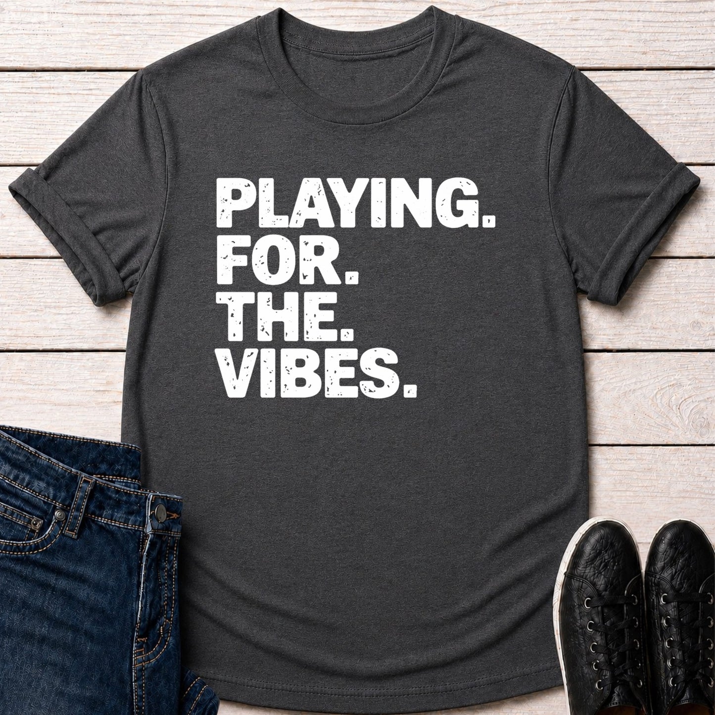T-Shirt Dark Grey Heather / S For The Vibes T-shirt