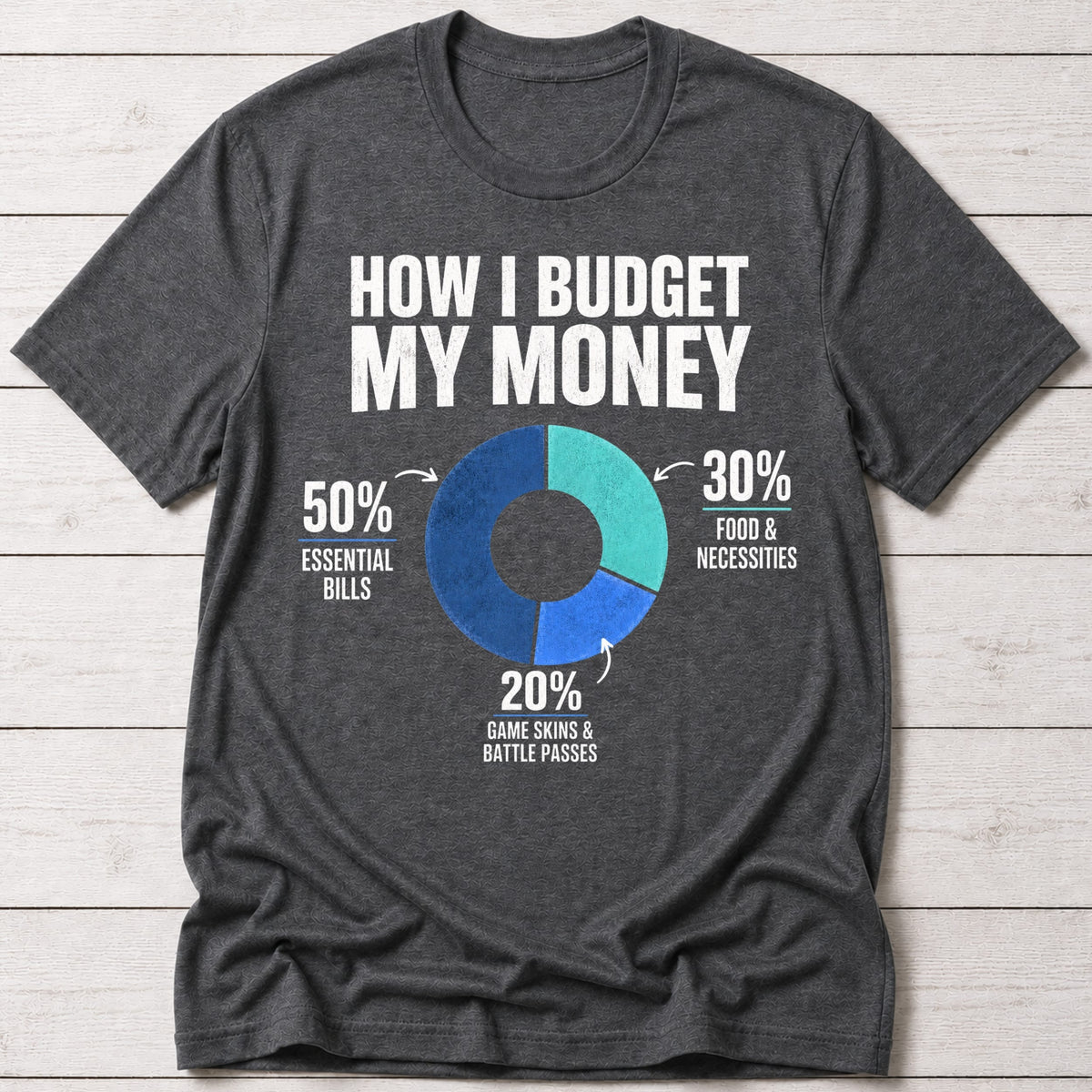 T-Shirt Dark Grey Heather / S Game Budget T-shirt