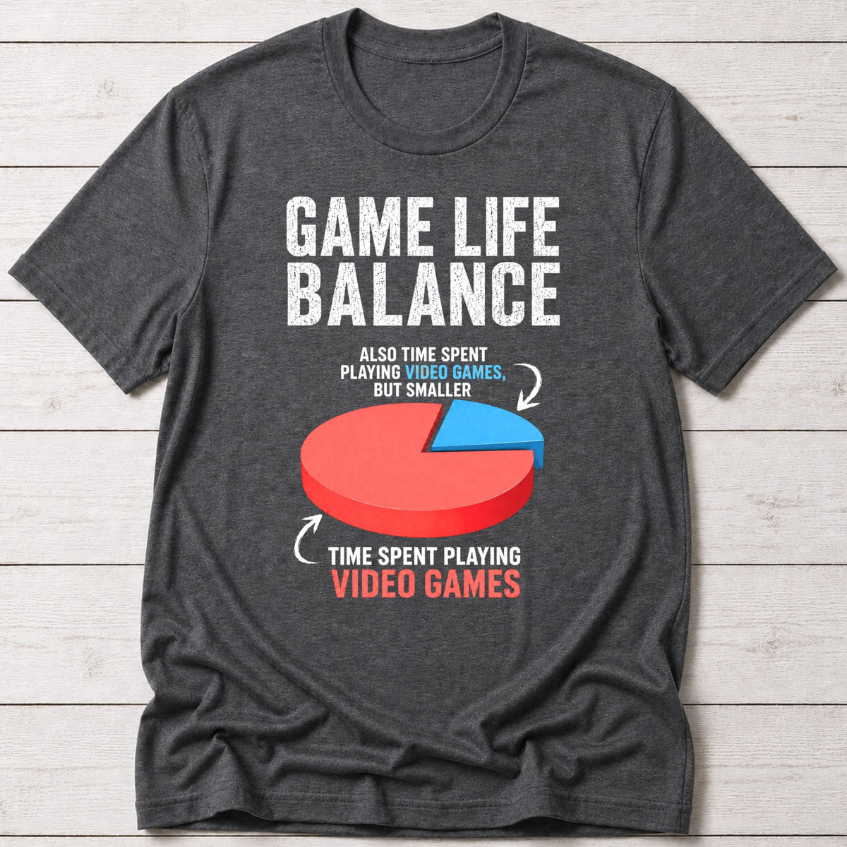 T-Shirt Dark Grey Heather / S Game Life Balance T-shirt
